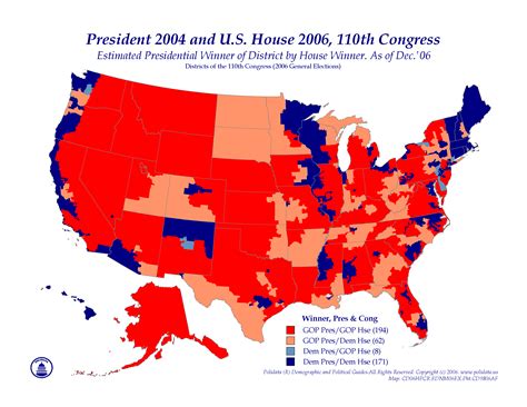 2004 Election Results Map