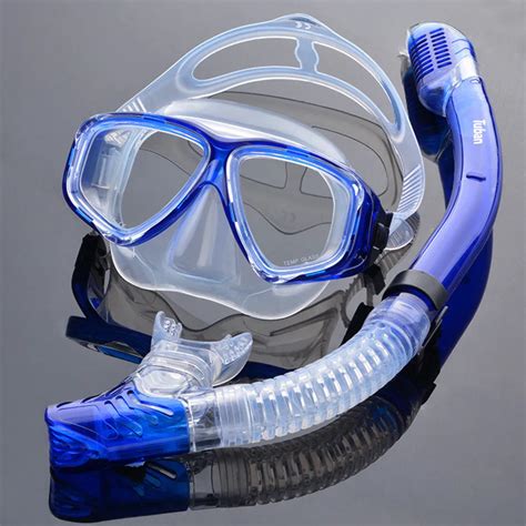 Professional Diving Mask Scuba Snorkel Swimming Goggles Dry Snorkel Tube Set Men Women Anti fog ...