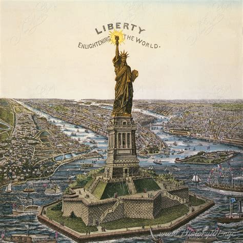 1886: Statue of Liberty Completed | Statue of liberty, Statue, New york ...