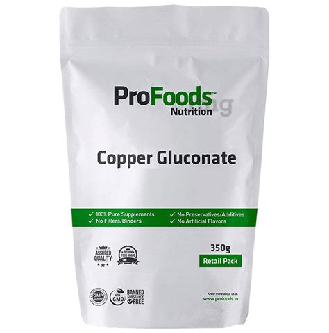 ProFoods Copper Gluconate: Buy packet of 350 gm Powder at best price in ...