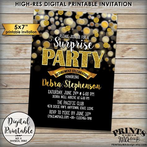 Retirement Party Invitation - 25+ Examples, Word, Pages, Photoshop, How ...