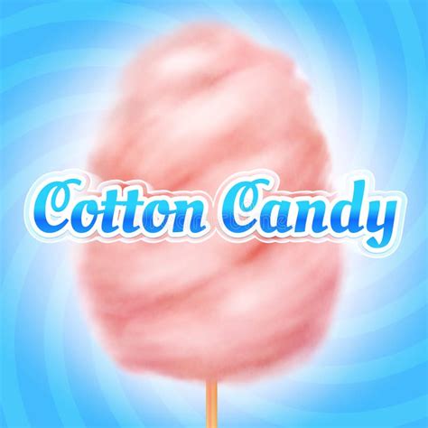 Cotton Candy Backgrounds. Realistic Candyfloss Sweet Dessert Vector ...