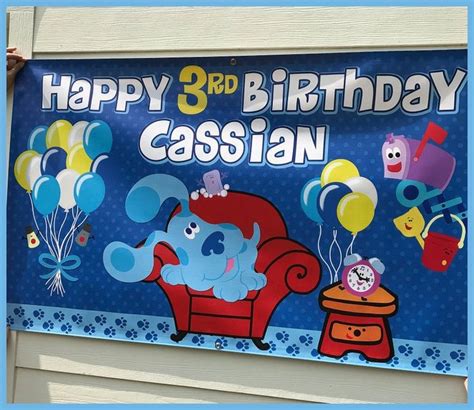 Blue's Clues Birthday Banner Blue's Clues Party - Etsy | Birthday ...