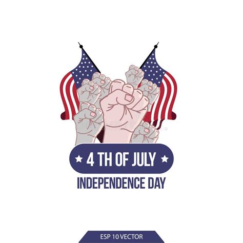 American Independence Day Logo Design Vector Image Stock Vector - Illustration of poster ...