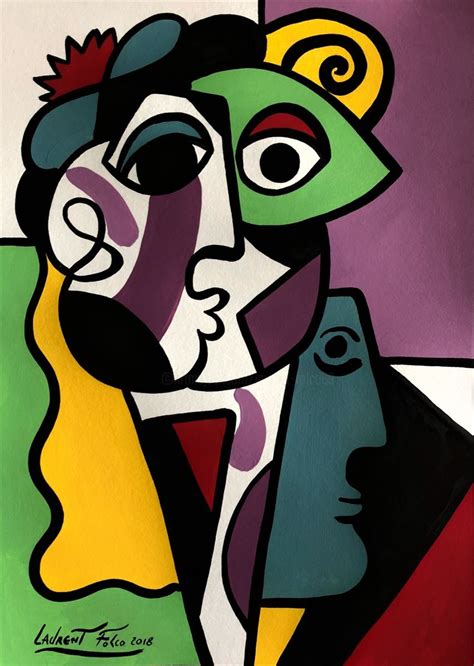 La Femme Du Marin., Pintura por Laurent Folco | Artmajeur | Arte vanguardista, Arte cubista ...