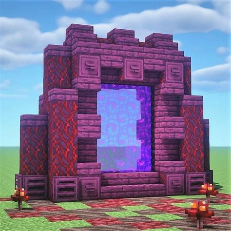 Nether Portal Design | Minecraft architecture, Minecraft houses, Minecraft