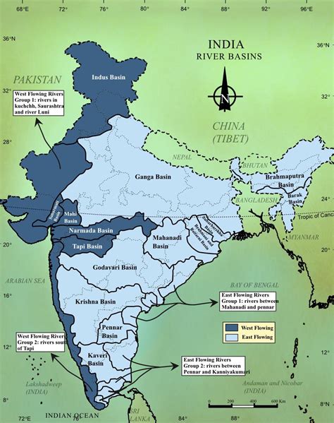 River basins in India : r/MapPorn