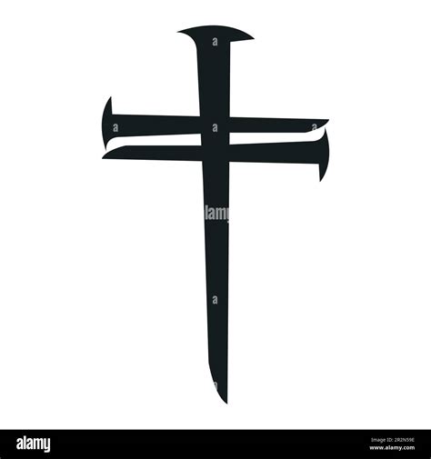 Nail Cross Christian Nail Cross Vector illustrator Stock Vector Image & Art - Alamy