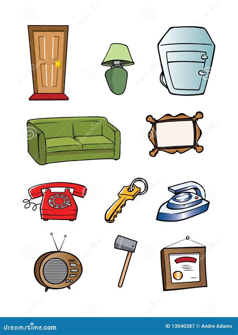 Random Household Objects Collection Royalty Free Stock Photography ...