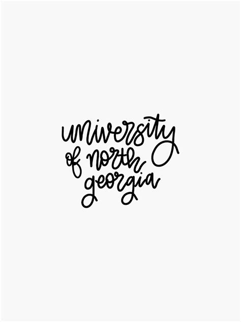 "University of North Georgia" Sticker for Sale by faithypotamus | Redbubble