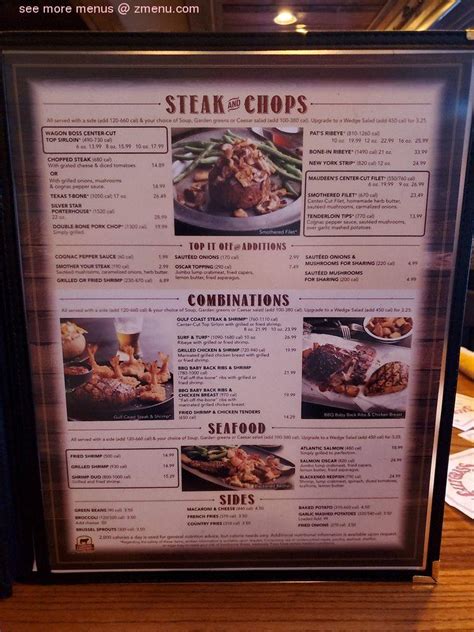 Menu at Saltgrass Steak House steakhouse, Omaha