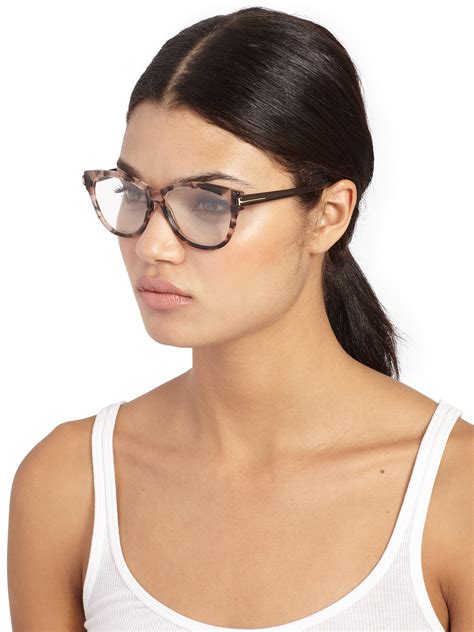 Lyst - Tom Ford Butterfly Optical Glasses in Pink