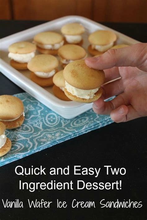 My Grandma's Two Ingredient Vanilla Wafer Ice Cream Sandwiches - Lynn's ...