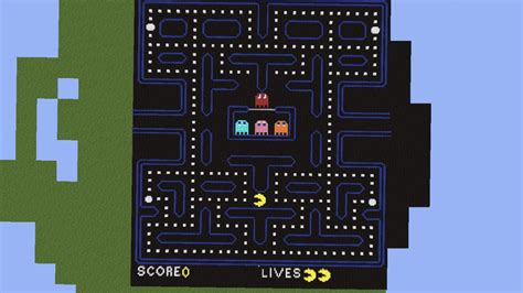 Pacman Pixel Art (Full level) Minecraft Map - DaftSex HD