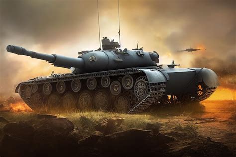 Premium AI Image | Realistic 3d tank in combat conditions octane ...