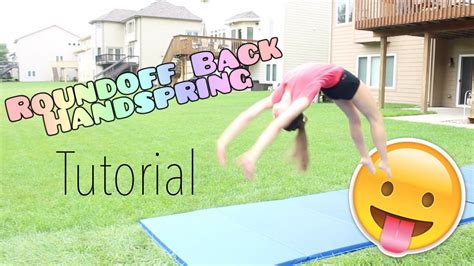 How to do a Roundoff Back Handspring | Tumbling gymnastics, Back handspring, Gymnastics tricks