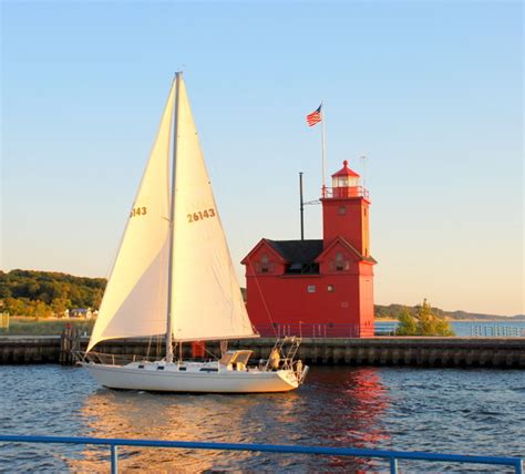 The Holland State Park lighthouse - Holland, Michigan (MI) photo