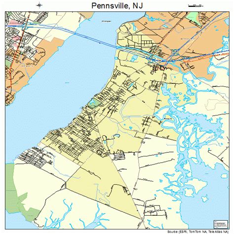 Pennsville New Jersey Street Map 3457840