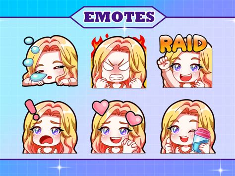 Chibi twitch emotes and badges for twitch or discord | Upwork