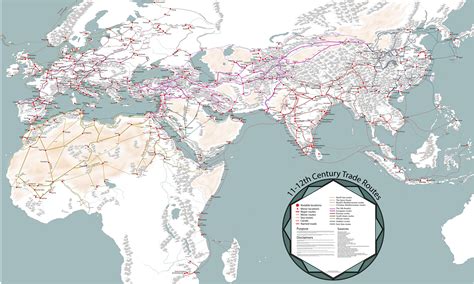 A Fascinating Map of Medieval Trade Routes