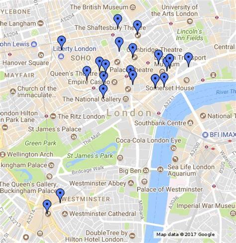 Map of West End Theatre District - London | Theater district london, West end theatres, Theater ...