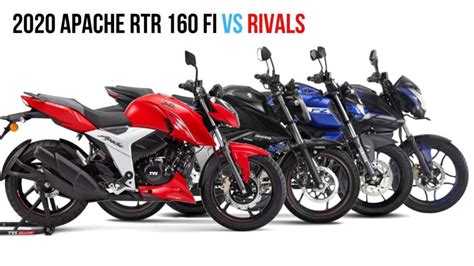 2020 TVS Apache RTR 160 Vs Pulsar NS160 Vs Gixxer 150 Vs Yamaha FZ15 ...