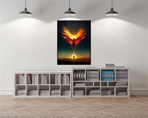 Fire Phoenix Wall Art Inspirational Wall Art Phoenix Bird - Etsy