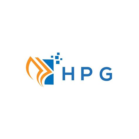 HPG credit repair accounting logo design on white background. HPG ...