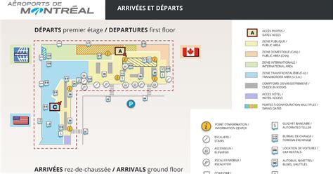 Montreal Airport Map | Color 2018