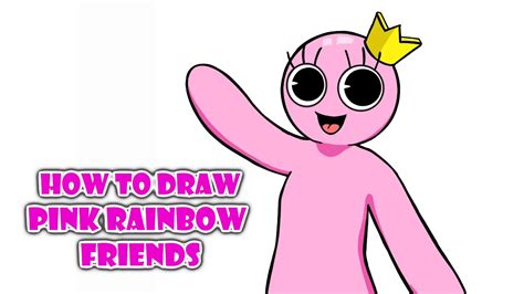 How to Draw Blue x Pink Rainbow Friends | Girl Friends Rainbow - YouTube