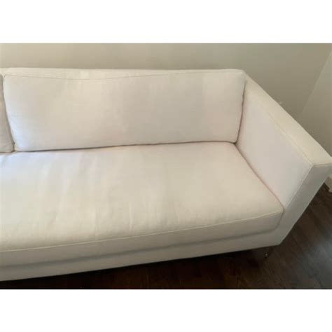 Restoration Hardware Modena Shelter Arm Fabric Sofa | Chairish