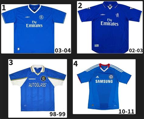 Four Best Chelsea FC Home Kits Ever? : r/chelseafc