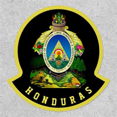 Honduras Coat of Arms Patch | Zazzle | Coat of arms, Honduras, Arms