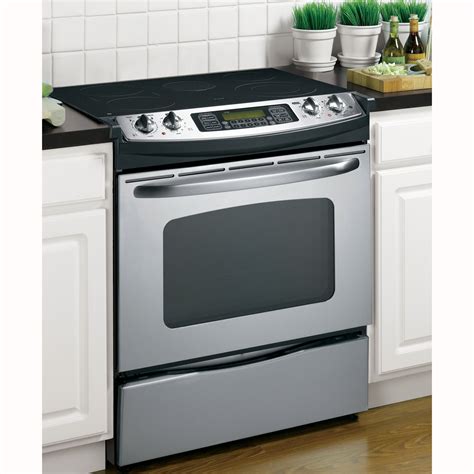 GE Appliances JSP46SPSS 30" Slide-In Electric Range w/Convection - Stainless Steel