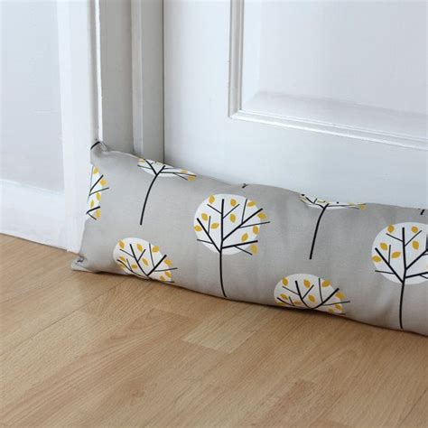 Draught Excluder Grey Fabric Tree Pattern Scandinavian Fabric - Etsy UK | Scandinavian fabric ...