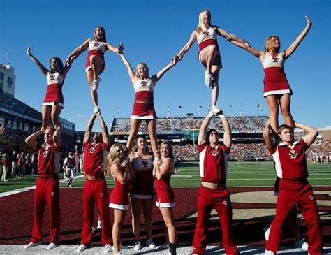 Boston College cheerleaders | For the love of the game | Pinterest