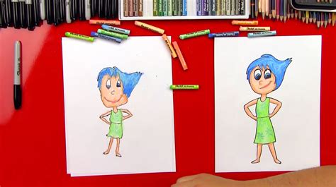 How To Draw Joy From Inside Out - Art For Kids Hub