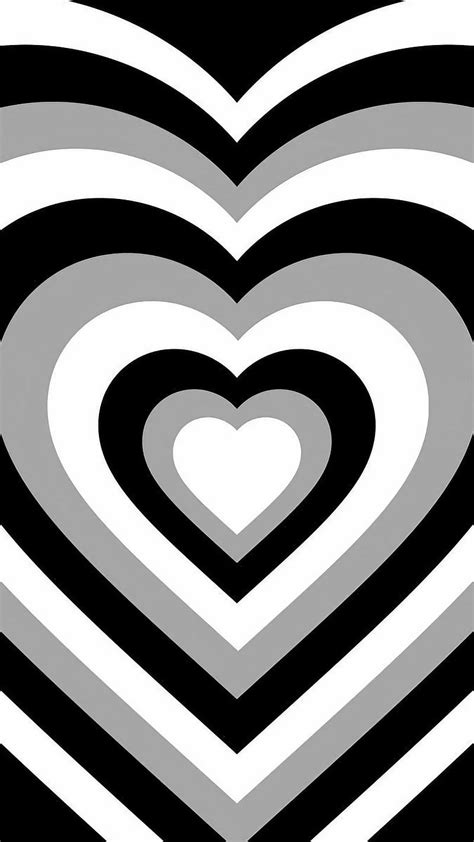 1080P free download | Black And White Heart, Line Hearts, HD phone wallpaper | Peakpx