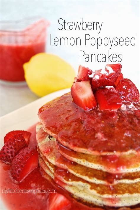 Strawberry Lemon Poppyseed Pancakes - TGIF - This Grandma is Fun