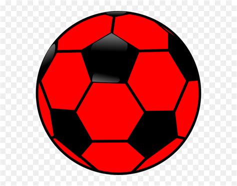 Red Soccer Ball Clip Art Free Clipart Images - Clip Art Red Ball, HD Png Download - vhv