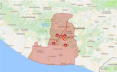 Guatemala Volcano Eruption Map: Rescuers Continue Search Effort in ...