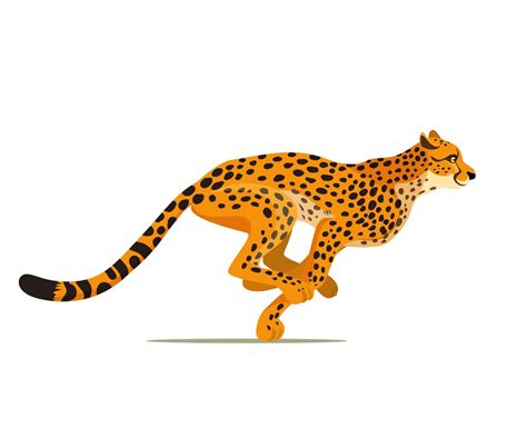 cheetah running 1 - ClipartWorld