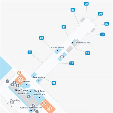 Hartford Bradley Airport Map: Guide to BDL's Terminals - iFLY