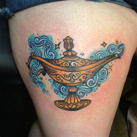 Genie Lamp Disney tattoo | Disney Tattoos | Pinterest | Genie lamp, Tattoo and Lamp tattoo