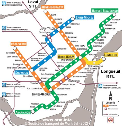 Montreal Metro Map - TravelsFinders.Com