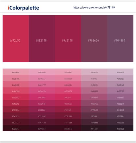 600+ Latest Color Schemes with Claret Color tone combinations | 2023 | iColorpalette