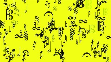 4k Music Notes Backgroundsymbols Melody Composition Stock Footage Video ...