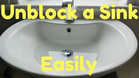 Unblock Bathroom Sink Easily - YouTube