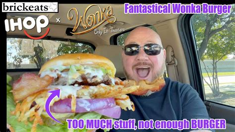 IHOP *NEW* Fantastical Wonka Burger Review- brickeats - YouTube