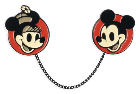 67156 - Mickey and Minnie Mouse Chained Pin Set - Mondo - Mickey and Friends - Misc - Disney ...